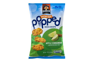 Quaker Gluten Free Popped Rice Crisps Apple Cinnamon