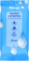 Серветка волога антибактер.Novus 15шт