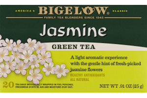 Bigelow Jasmine Green Tea - 20 CT