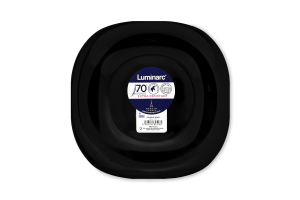 ТАРІЛКА ДЕС БЛЕК КАРІНА 19СМ КВАДР 1ШТ 24ШТ ЛЮМІНА