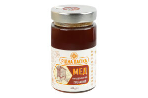 Мед натуральный Гречишный Рідна пасіка с/б 400г