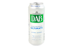 Пиво 0.5л 4% светлое фильтрованное пастеризованное Ultimate DAB ж/б