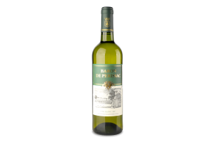 Вино 0.75л 11% белое сухое Baron de Perissac бут