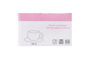 Набір Home&Care чашка 280мл +блюдце 1005344