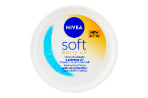 Крем для лица рук и тела ежедневный увлажняющий SPF15 Soft Nivea 100мл