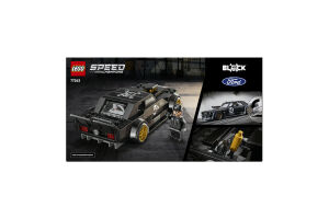 Конструктор для дітей від 9років №77262 Ken Block's 1965 Ford Mustang Hoonicorn RTR V1 Speed champions Lego 345ел