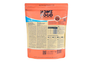 Корм сухой для стерилизованных/кастрированных взрослых котов Морской коктейль Гипоаллергенный Home Food д/п 400г