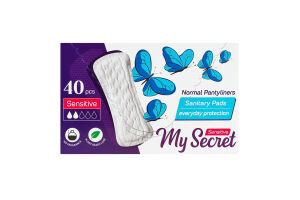 Щоденні гігієнічні прокладки ТМ "My Secret" SENSETIVE DAILY ANATOMIC 40