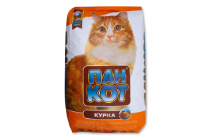 Корм д/котів з смаком курки сухий 10кг Пан Кот