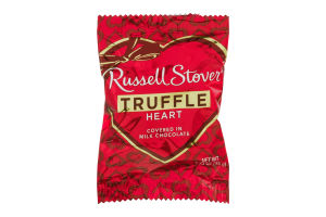 Russell Stover Truffle Heart in Milk Chocolate