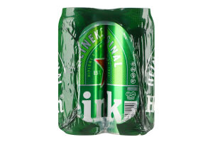 Пиво 4х500мл 5% светлое фильтрованное пастеризованное Original Heineken м/у