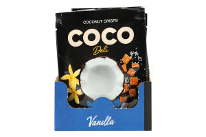 Чипси кокосові Ваніль-солона карамель Coco Deli д/п 15г
