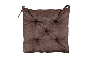 Подушка д/стільця шоколадна 38*38см Декоратор
