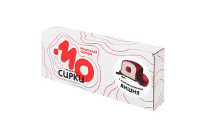 Сирок глазурований 26% молоковмісний з цукром та наповнювачем Вишня Молочний острів к/у 215г