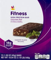 Ahold Fitness High Protein Bar Chocolate Mint - 12 CT