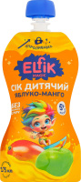 Сік для дітей від 5міс відновлений стерилізований Яблуко-манго Elfik Magic д/п 175мл