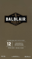 Виски 0.7л 46% односолодовый 12 лет Balblair к/у