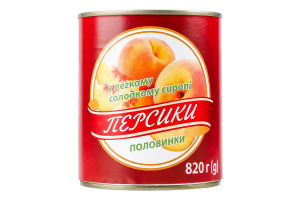 Конс Персик Суббота 850 г В сиропі