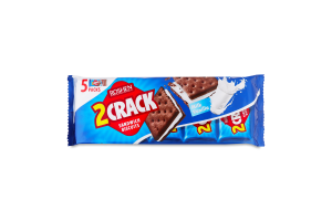Печиво затяжне з молочно-ванільною начинкою 2 Crack Roshen м/у 190г
