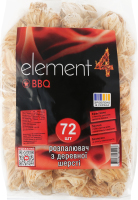 Разжигатель из древесной шерсти element 4 72шт