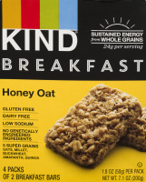 KIND Breakfast Bars Honey Oat - 4 CT