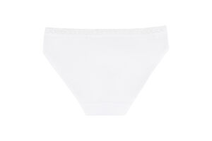 Труси д/дівчинки білі ажурна резинка р.92-140 Бібо