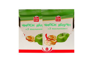 Чипси яблучні З кислинкою Fine Life м/у 40г