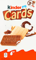 Вафли с молочной и какао начинкой Cards Kinder к/у 3х25.6г