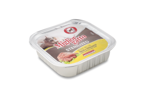Корм д/стерилізованих котів Migliorgatto беззерновий з куркою та прошуто 100г Morando