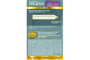 Trojan Premium Latex Condoms Ultra Thin Premium Lubricated - 12 CT