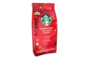 Кава натуральна смажена в зернах Holiday blend Starbucks м/у 190г