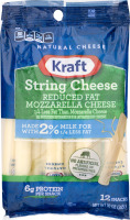 Kraft Reduced Fat String Cheese Mozzarella - 12 CT