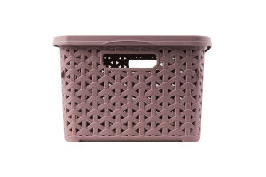 Кошик 6л пудровий низький з кришкою Diomedea