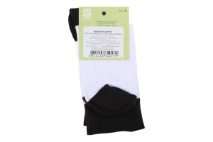 Шкарпетки дит Premier socks білі чорн резин р16-18