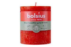 Свічка помаранч.Рустік Bolsius 8*6,8см