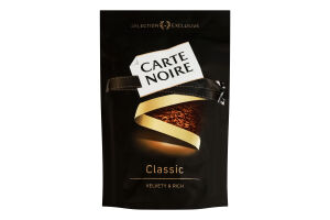 Кофе натуральный растворимый сублимированный Classic Carte Noire д/п 210г