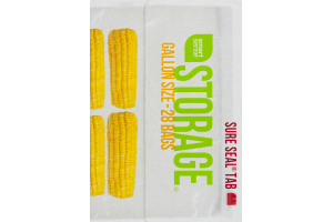 Smart Sense Storage Bags Gallon Size - 28 CT