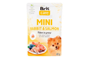 Корм д/собак малих порід з філе кролика та лосося в соусі 85г пауч Бріт Кеа