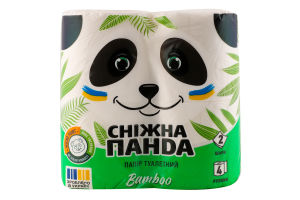 Бумага туалетная 2-х слойная Bamboo Сніжна панда 4шт