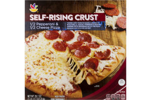 Ahold Self-Rising Crust Pizza 1/2 Pepperoni & 1/2 Cheese