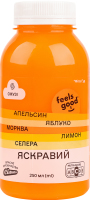 Смузі Feels good з апел соком яблук морк лимон сел