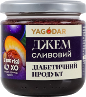 Джем Сливовый с сорбитом Диабетический продукт Yagodar с/б 210г