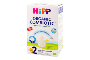 Смесь молочная сухая для детей от 6мес 2 Organic combiotic Hipp к/у 500г