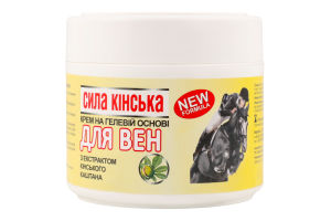 Крем на гелевій основі д/вен Сила коня з екстрактом кінського каштана 300мл ЛекоПро