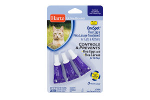Hartz OneSpot Fle Egg & Flea Larvae Treatment for Cats & Kittens - 3 CT