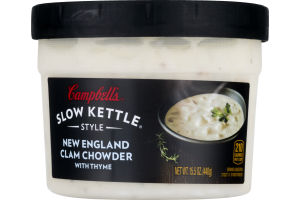 Campbell's Slow Kettle Style Soup New England Clam Chowder With Thyme