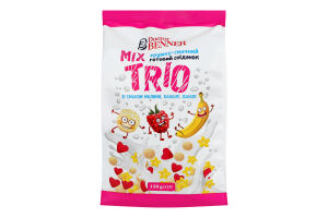 Завтрак готовый со вкусом малины банана ванили Trio Mix Doctor Benner м/у 150г