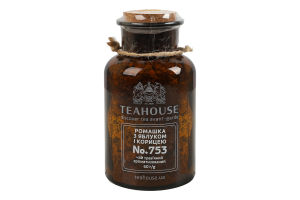 Чай трав'яний ароматизований №753 Ромашка з яблуком і корицею Teahouse с/б 60г