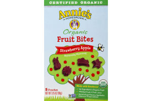 Annie's Homegrown Organic Orchard Strawberry Fruit Bites - 5 CT