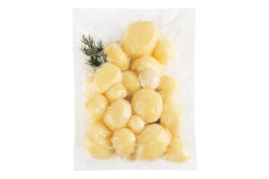 Картопля молода чищена з часником та кропом